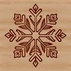 Christmas Decoration Template Free A intricately detailed winter snowflake design, perfect for Christmas decorations or vector art projects.