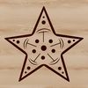 Free Vector Star Shape Graphic A geometric star design made up of sharp points and lines.