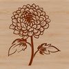 Beautiful Floral SVG Illustration A stylized illustration of a chrysanthemum flower with petals and center.