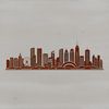 Vibrant Metropolis Silhouette A stylized illustration of a bustling metropolis with skyscrapers and buildings.