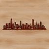 A detailed city skyline illustration created using vector graphics.