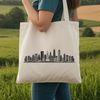Modern Metropolis Vector Design Cityscape illustration featuring a modern metropolitan area with skyscrapers and architecture.