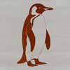 Beautiful Penguin SVG Template A stylized illustration of a penguin, suitable for vector art and design projects.