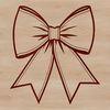 Free SVG Gift Wrapping Decorations A decorative bow clip art design, suitable for various uses such as gift wrapping or crafts.