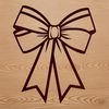 Beautiful Bow Shape SVG A simple bow shape made from curved lines and points, suitable for crafting and DIY projects.