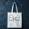 Free Vector Bow Design for Cricut Projects A decorative bow with a rounded shape and intricate details.