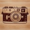Camera Vector Graphics with Lens and Viewfinder Vector graphics illustration of a digital camera with lens and viewfinder.