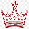 Royal Design Vector Outline An editable outline of a crown design for graphic projects and designs.