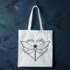 Heartwarming Dragonfly Design Vector Art A colorful dragonfly design with heart patterns surrounding its body.