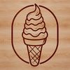 A colorful illustration of a cone-shaped ice cream with toppings, created as vector art.