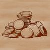Colorful Coin Collection Design Illustrated design of various coins in different denominations