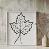 A green leaf with a simple, modern design, ideal for vector graphics and digital cutting.