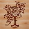 A colorful cocktail in a glass with garnishes, ideal for vector art and graphic design projects.
