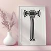 Free Vector Hammer Clip Art A high-quality illustration of a tool used for pounding or shaping objects, suitable for various designs and projects.
