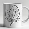 Simple Leaf Icon in SVG A simple illustration of a single leaf in various formats including SVG and PDF.