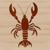 Free Vector Art - Lobster Design A digital illustration of a lobster, ideal for vector art projects.