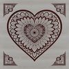 Mandala heart design created as a scalable vector graphic (SVG) suitable for various digital applications.