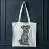 Free Dog Silhouette Download - Miniature Schnauzer SVG An image of a Miniature Schnauzer in vector form, suitable for digital use.