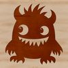A cute cartoon monster character designed as a vector graphic, suitable for various digital cutting machines.