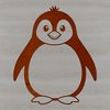 Free SVG Bird Design A simple illustration of a penguin, designed as vector art for cutting machines and digital design.