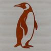 Charming Penguin Illustration A stylized illustration of a penguin in vector format.