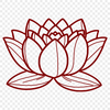 Beautiful Blooming Lotus A high-quality illustration of the lotus flower, commonly associated with Eastern religions.