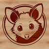 A wild animal, specifically a possum, depicted as a scalable graphic for various uses.