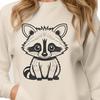 Masked Bandit Illustration in Vibrant Colors A vector illustration of a masked raccoon in various colors and styles.