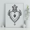 Sacred Heart Vector Symbol SVG vector design of the Sacred Heart symbol in a religious context.