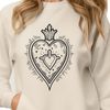 Free SVG File for Commercial Use Sacred Heart icon in vector format, suitable for digital designs.