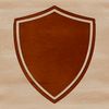 A graphic illustration of a shield made from vector art.