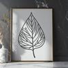 Vibrant Leaf Design A detailed, scalable leaf design created using vector graphics.