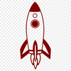 Cosmic Ship Illustration in SVG Format A detailed vector illustration of a spaceship, ideal for cut-out projects or digital design.