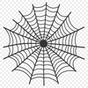 Free SVG Spider Web Design A detailed illustration of a delicate spider web made up of intricate lines and shapes.