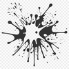 A colorful splat shape with irregular edges, suitable for clip art and vector design projects.