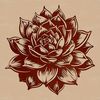 Succulent Plant Vector Graphic Design A stylized illustration of a succulent plant, suitable for vector art and graphic design projects.