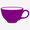 Vintage Floral Teacup Illustration A traditional ceramic teacup with floral pattern in vector format.