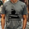 Stylized Apple Logo Illustration Illustrated book cover design featuring a stylized apple logo
