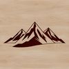 Free Vector Graphics Mountain Design Template A 3D illustration of a mountain landscape, suitable for vector graphics and design applications.