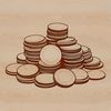 Variety Coins Illustration Illustrated vector design featuring a set of coins in various denominations.