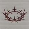 Beautiful Christian Symbol Illustration A stylized vector illustration of the Crown of Thorns, a Christian symbol of suffering.
