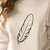 Free SVG Clip Art Feather A detailed illustration of a feather in vector format, suitable for digital design and printing.