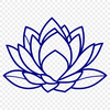 Spiritual Growth Illustration A stylized illustration of the lotus flower, often associated with spiritual growth and enlightenment.