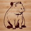 A South American rodent with webbed feet and a broad head, often found in wetlands.