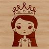 A royal girl with a crown, suitable for illustration and design projects.