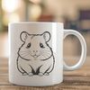 Cute Furry Friend A small, furry rodent with large round eyes and whiskers, typically kept as a pet.