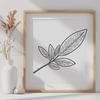 A scalable digital design of a realistic leaf with intricate texture and shape.