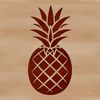 Tropical Pineapple Vector Graphic A detailed vector illustration of a pineapple fruit.