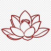 Eastern Spirituality Inspiration A stylized illustration of the lotus flower, a symbol with cultural and spiritual significance in many Eastern religions.