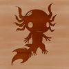 Axolotl salamander animal illustration in vector format.